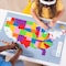 Plus-Plus Plus-Plus Puzzle By Number, 1400 pc Map of the United States 05141 - alternate 2